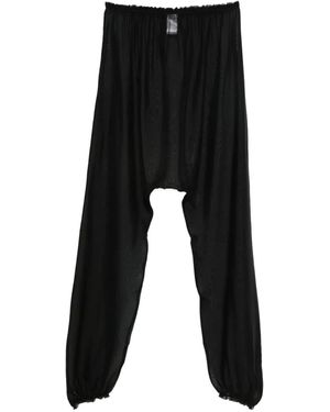 Paloma Wool Silk Palazzo Trousers - Black