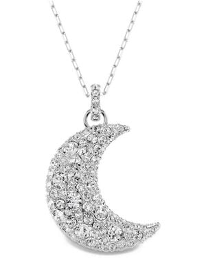 Swarovski Sublime Crystal Moon Necklace - White
