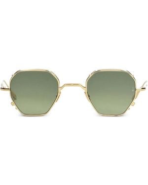 Jacques Marie Mage Verlaine Geometric-Frame Sunglasses - Green