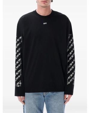 Off-White c/o Virgil Abloh Arrows Diagonals Long-Sleeve T-Shirt - Black