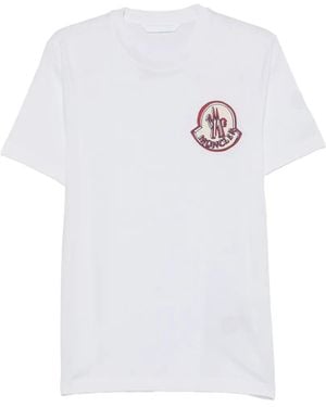 Moncler Logo-Patch T-Shirt - White
