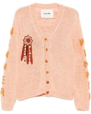 STORY mfg. Twinsun Cardigan - Pink