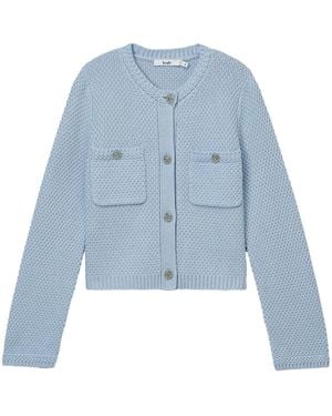 B+ AB Patch Pocket Cardigan - Blue