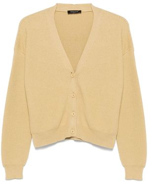 Fabiana Filippi V-Neck Cardigan - Natural