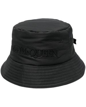 McQueen Bob À Logo Brodé - Noir