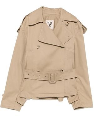 Aniye By Dyla Double-Breasted Belted Jacket - Natural