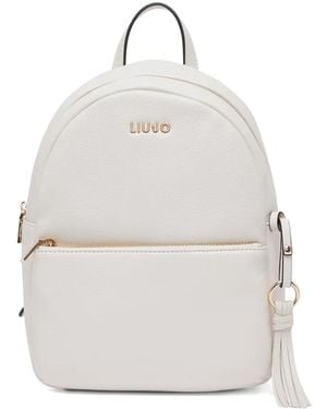 Liu Jo Medium Backpack With Charm - White