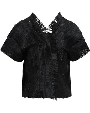 Pierantoniogaspari Fringed Jacket - Black