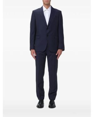 ZEGNA Pinstripe Single-Breasted Suit - Blue
