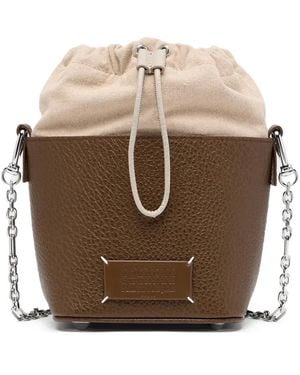 Maison Margiela Borsa A Secchiello 5Ac - Marrone