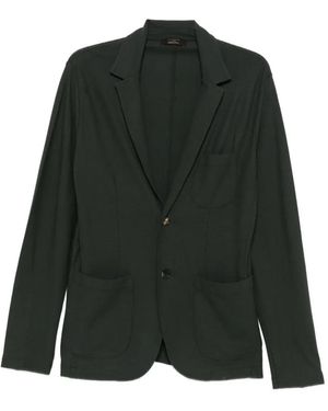 Zanone Patch-Pocket Blazer - Green