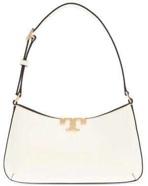 Tory Burch Eleanor Slim Leather Shoulder Bag - Natural