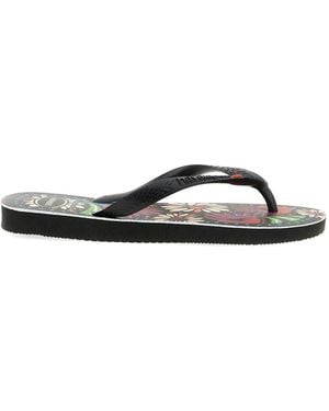Havaianas Ginga Teenslippers Met Bloemenprint - Wit