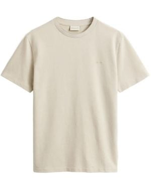 GANT Logo-Embroidered T-Shirt - White