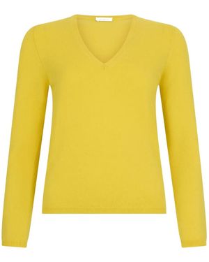 Malo Oberteil mit V-Ausschnitt - Gelb