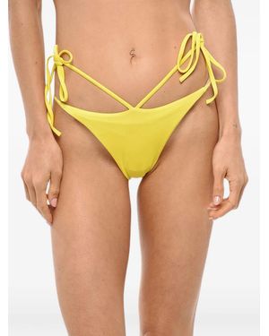 DSquared² Lace-Up Bikini Briefs - Yellow
