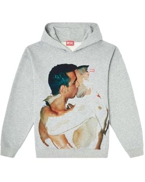DIESEL X Tom Of Finland Foundation Kiss パーカー - ホワイト