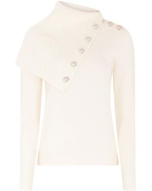 Rabanne Temporary Wollpullover - Weiß
