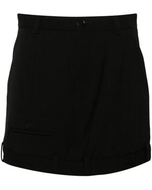 Balenciaga デコンストラクテッド ミニスカート - ブラック