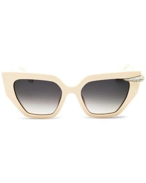 Roberto Cavalli Occhiali Cat-Eye Con Decorazione - Neutro