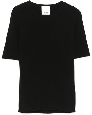 Allude ウール Tシャツ - ブラック