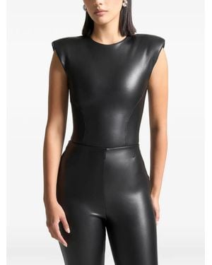 Manière De Voir Body Con Hombros Anchos - Negro