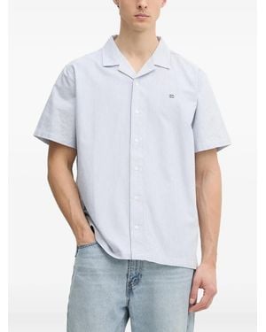 Helly Hansen Vertical-Stripe Short-Sleeve Shirt - White