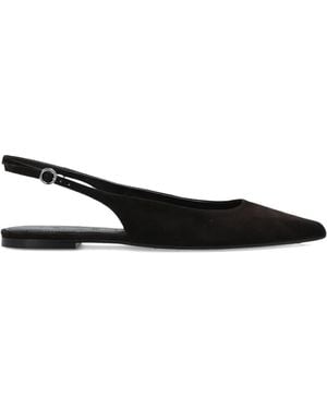 Aeyde Annora Pointed Flat Pumps - Black