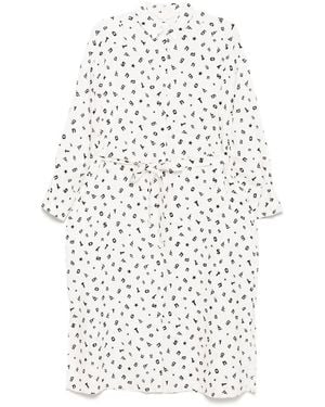 To b. by agnès b. Graphic-Print Dress - White