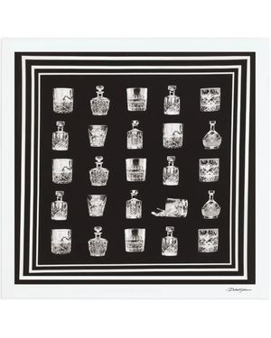 Dolce & Gabbana プリント スカーフ - ブラック
