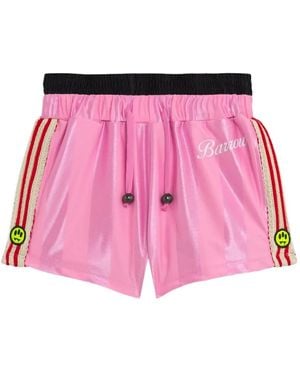 Barrow Shorts Met Logoprint - Roze