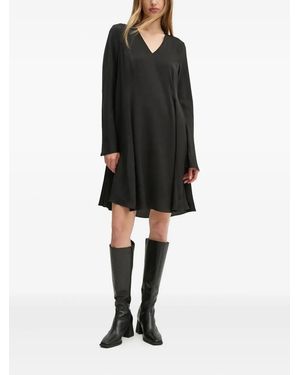 Bruuns Bazaar V-Neck Flared Dress - Black