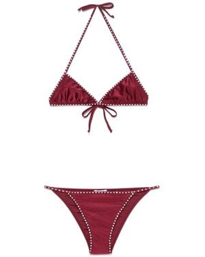 Oséree Crystal-embellished Bikini - Red