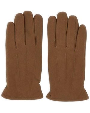 Gianni Chiarini Shearling-Lined Suede Gloves - Brown
