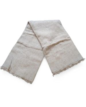 EMERSON RENALDI Frayed-Edge Scarf - White