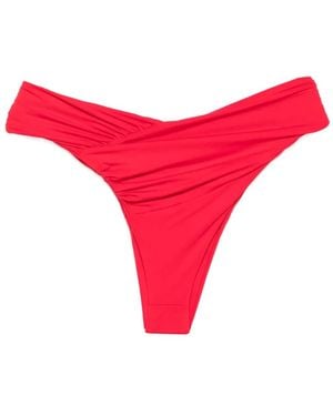 Magda Butrym Twisted-Waist Bikini Bottoms - Red
