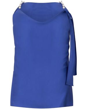 Alberta Ferretti Draped Blouse - Blue
