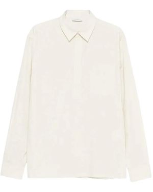 Paolo Pecora Chest-Pocket Long-Sleeve Polo Shirt - White