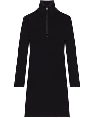 Courreges ジップ ドレス - ブラック