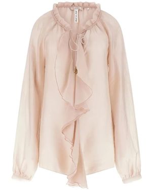 Guess Ruffled Blouse - Natural