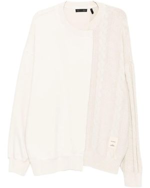 FIVE CM Logo-Embroidered Sweatshirt - White