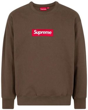 Supreme ロゴ スウェットシャツ - ブラウン