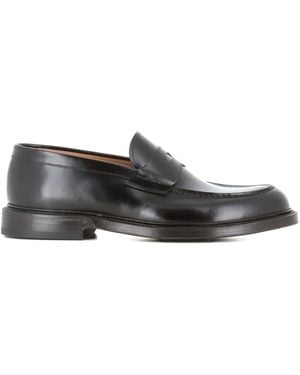 Green George Penny Leather Loafers - Gray