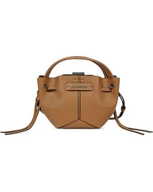 KARL LAGERFELD K/Pierced Mini Bucket Bag - Brown