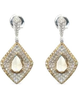 HYT Jewelry Diamond Drop Earrings - Metallic