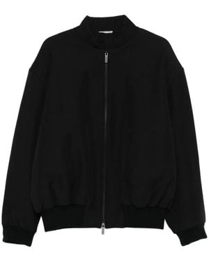Fear Of God Zip-Front Ribbed-Cuff Bomber Jacket - Black