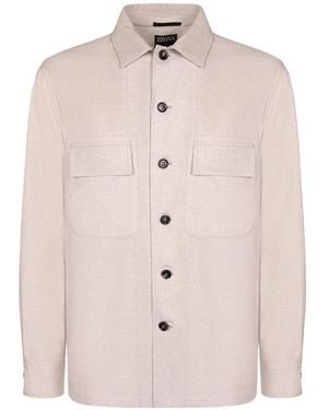 ZEGNA Pocket-Detail Overshirt - Pink