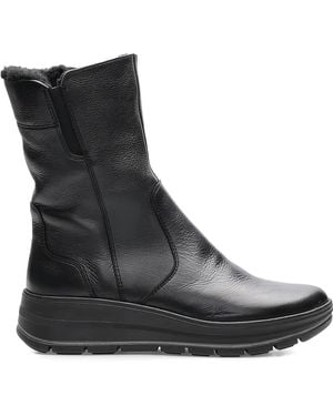 Ara Calais Keil Ankle Boots - Black