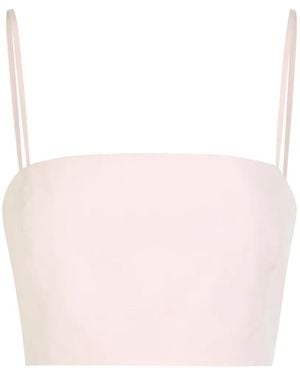 Gabriela Hearst Nadir Cropped-Top - Pink