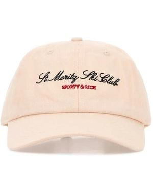 Sporty & Rich St. Moritz Ski Club Baseball Cap - Natural